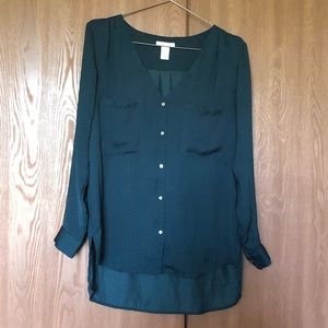 H&M Emerald Green Blouse